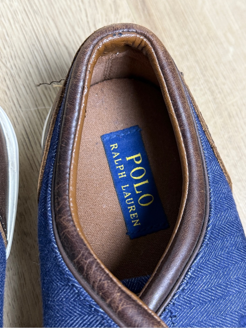 Polo Ralph Lauren men’s Faxon low denim sneakers size 11D